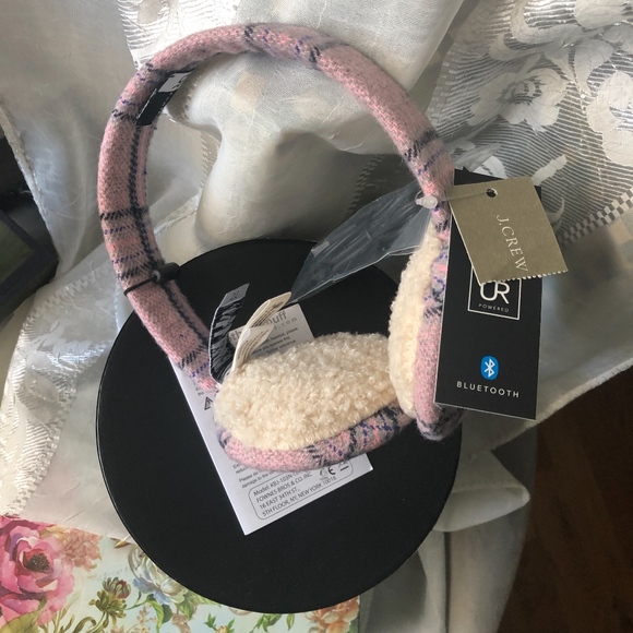 J. Crew Accessories - Super Cool J Crew Bluetooth Earmuffs Pink Plaid